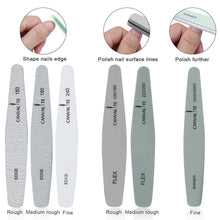 Carica l'immagine nel visualizzatore di Gallery, Set 6 Lima Unghie Professionale Gel Acrilico Manicure Buffer Lime Unghie... - Ilgrandebazar