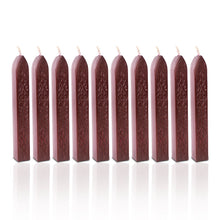 Carica l'immagine nel visualizzatore di Gallery, Timbro Seal ceralacca 10pcs Wax Wick Sticks Wine Red - Ilgrandebazar