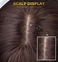 Carica l'immagine nel visualizzatore di Gallery, LEMEIZ Parrucca con frangetta Ombre Sandy Blonde