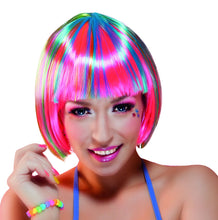 Carica l'immagine nel visualizzatore di Gallery, Boland- Parrucca Donna, Rosa Fluo/Blu, One Size, 85701 - Ilgrandebazar
