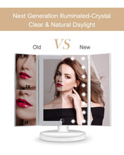Carica l'immagine nel visualizzatore di Gallery, HAMSWAN Specchio Trucco, Ingranditore da Bianco 21LEDs, - Ilgrandebazar