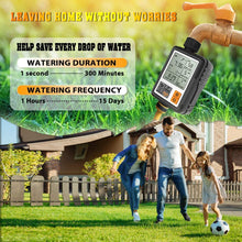 Carica l'immagine nel visualizzatore di Gallery, CROSOFMI Irrigatore Giardino Timer per Irrigazione Batteria Automatica Programmatore Centralina Irrigazione Ampio Schermo da 3 Pollici 1 programma