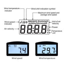 Carica l'immagine nel visualizzatore di Gallery, Proster LCD Anemometro Digitale Impermeabile Misuratore del Vento Red - Ilgrandebazar