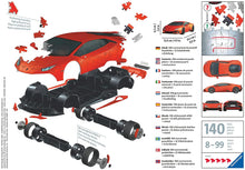 Carica l'immagine nel visualizzatore di Gallery, Ravensburger 11238 Puzzle 3D, Lamborghini Huracán Evo, 108 Pezzi, Età Consigliata 8+, Puzzle Ravensburger Alta Qualità