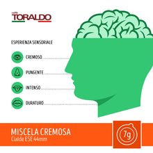 Carica l'immagine nel visualizzatore di Gallery, Caffè Toraldo Miscela Cremosa Cialde ESE 44 mm (150 Unità)