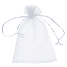 Carica l'immagine nel visualizzatore di Gallery, Wady 100 Pcs Sacchetti di Regalo in Organza Buste Gioielli Coulisse Bianco - Ilgrandebazar