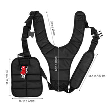 Carica l'immagine nel visualizzatore di Gallery, OUNONA Cintura Decespugliatore Nero Cinghia decespugliatore Comfort nero - Ilgrandebazar
