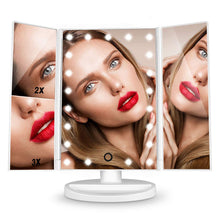 Carica l'immagine nel visualizzatore di Gallery, HAMSWAN Specchio Trucco, Ingranditore da Bianco 21LEDs, - Ilgrandebazar