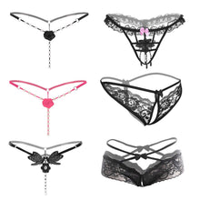 Carica l'immagine nel visualizzatore di Gallery, MOOKLIN 6 Pezzi Mutande Sexy Elastiche Perizoma Donna con Pizzi Floreali e...