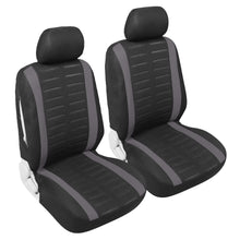 Carica l'immagine nel visualizzatore di Gallery, Upgrade4cars Coprisedili Auto Universale, B1 Nero Grigio - Anteriore - Ilgrandebazar