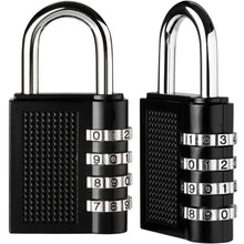 Carica l'immagine nel visualizzatore di Gallery, Anpro 2 Pezzi Lucchetto a combinazione di sicurezza,Lucchetto con 4 7.9cm - Ilgrandebazar