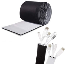 Carica l'immagine nel visualizzatore di Gallery, Tubo Raccogli Cavi Guaina Neoprene per Cable Management Reversibile... - Ilgrandebazar