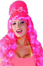 Carica l'immagine nel visualizzatore di Gallery, Boland- Parrucca Donna, Rosa Fluo/Blu, One Size, 85701 - Ilgrandebazar