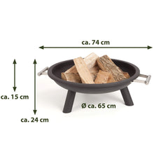 Carica l'immagine nel visualizzatore di Gallery, Ultranatura Braciere Vulcano con Impugnature in Acciaio Inossidabile 65 cm - Ilgrandebazar