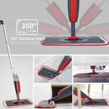 Carica l'immagine nel visualizzatore di Gallery, Fixget Lavapavimenti a Spruzzo, Microfibra Spray Mop con Spruzzatore Red - Ilgrandebazar