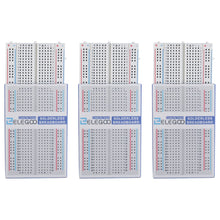 Carica l'immagine nel visualizzatore di Gallery, Elegoo 3PCS Breadboard con 400 Punti, 4 Linee di Set 3 (400 points X 3) - Ilgrandebazar
