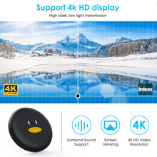 Carica l'immagine nel visualizzatore di Gallery, Chromecast, WiFi Display Dongle 4K 1080P HDMI 5G/2.4G Mini nero - Ilgrandebazar