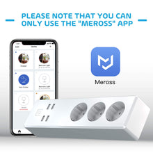Carica l'immagine nel visualizzatore di Gallery, meross Ciabatta Intelligente Multipresa Wifi 3 265x 66 x 40 mm, 3ac+4usb - Ilgrandebazar