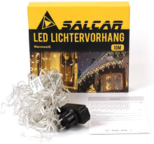 Carica l'immagine nel visualizzatore di Gallery, 5m LED Luci Stringa 24 stringe, 50-80cm/ogni + 3m Cavo di alimentazione, stringa decorativa LED con 200 LED impermeabili, alimentazione di sicurezza 31V