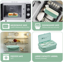 Carica l'immagine nel visualizzatore di Gallery, Sinwind Lunch Box, Porta Pranzo, Bento Box con 3 Scomparti e Verde