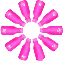 Carica l'immagine nel visualizzatore di Gallery, 10 cappucci con clip per rimuovere smalto in gel, Nail Art e acrilico
