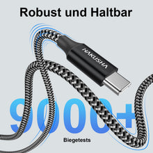 Carica l'immagine nel visualizzatore di Gallery, HAKUSHA Cavo USB C, [1M] Cavo USB Tipo C Nylon Ricarica Rapida per Android Samsung Galaxy S21 Ultra,Note 20,Z Fold 3,Huawei P50,Mate 40,MateBook,Xiaomi Mi 11 Lite,OnePlus 9,Google Pixel 5,Realme