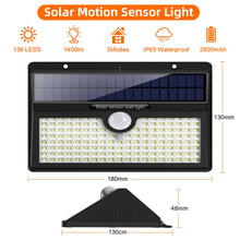 Carica l'immagine nel visualizzatore di Gallery, Luce Solare Led Esterno, Feob【2500 mAh】138 LED Lampada con Sensore di... - Ilgrandebazar