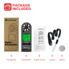 Carica l'immagine nel visualizzatore di Gallery, Anemometer Handheld Wind Speed Meter Gauge HoldPeak 816b Anemometro Digitale - Ilgrandebazar