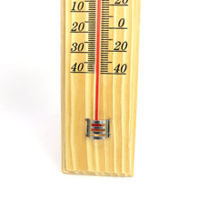 Carica l'immagine nel visualizzatore di Gallery, com-four® 2 termometri per Legno Interni ed Esterni 02 Pezzi - 26x5.5x1cm - Ilgrandebazar