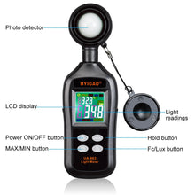 Carica l'immagine nel visualizzatore di Gallery, Misuratore di luminanza digitale, luce UA962-Light Meter - Ilgrandebazar