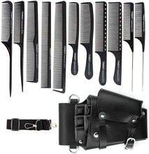 Carica l'immagine nel visualizzatore di Gallery, Borsa per Attrezzi da Parrucchiere Cintura per parrucchiere con 12 pettini Borsa per attrezzi professionale da parrucchiere Per Strumenti da Parrucchiere pettini e forbici