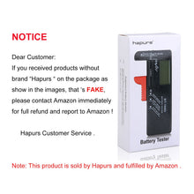 Carica l'immagine nel visualizzatore di Gallery, Hapurs DK013-Tester per Volt batteria batterie AA, AAA, C, D, 9 V 1,5 V... - Ilgrandebazar