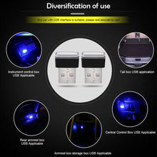 Carica l'immagine nel visualizzatore di Gallery, Pawaca, illuminazione auto USB LED, per interni auto, White Blue Red Pink - Ilgrandebazar