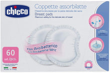 Carica l'immagine nel visualizzatore di Gallery, Chicco Coppette Assorbilatte con Antibatterico, 60 Pezzi