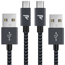 Carica l'immagine nel visualizzatore di Gallery, Cavo Micro USB [ 1M - 2Pezzi ] Rampow Trasferimento Dati e Ricarica Rapida,... - Ilgrandebazar