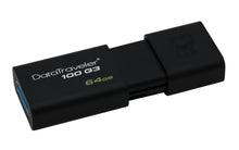 Carica l'immagine nel visualizzatore di Gallery, Kingston DataTraveler 100 G3-DT100G3/64GB-3P, USB 3.0, 3.1 64 GB-3P, Nero - Ilgrandebazar