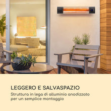 Carica l'immagine nel visualizzatore di Gallery, blumfeldt Silver Bar 2000 - Radiatore a Infrarossi, Lampada 2000 Watt - Ilgrandebazar
