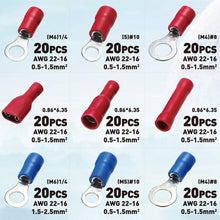 Carica l'immagine nel visualizzatore di Gallery, 360pcs Connettori Elettrici, Geepro misto Assortiti Lug Kit Isolato - Ilgrandebazar
