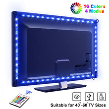 Carica l'immagine nel visualizzatore di Gallery, LED TV Retroilluminazione, OMERIL 2.2m 4 pezzi: 2*0.5m + 2* 0.6m, Multicolore - Ilgrandebazar