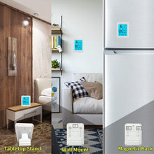 Carica l'immagine nel visualizzatore di Gallery, HUALANS Termometro Igrometro Digitale Professionale con Touch-Button, Blu