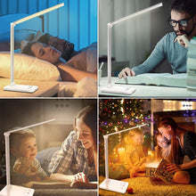 Carica l'immagine nel visualizzatore di Gallery, Lampada da scrivania a LED, lampada tavolo protezione degli occhi, Silver - Ilgrandebazar