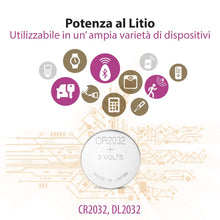 Carica l'immagine nel visualizzatore di Gallery, Pile CR2032 - Confezione da 10 Batterie a Bottone al Litio - 10 Pack