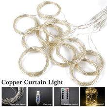 Carica l'immagine nel visualizzatore di Gallery, Tenda Luminosa Natale 3m * 300 LED Luci Impermeabile IP65 con 8... - Ilgrandebazar