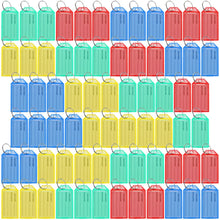 Carica l'immagine nel visualizzatore di Gallery, Lictin 70 PCS Portachiavi Targhette per Chiavi - Anelli Multicolore - Ilgrandebazar