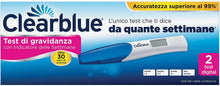 Carica l'immagine nel visualizzatore di Gallery, Clearblue Test di Gravidanza Digitale con Indicatore delle Settimane - Pacco con 2 test