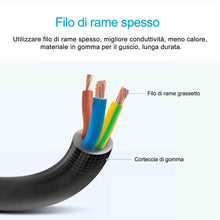 Carica l'immagine nel visualizzatore di Gallery, EXTRASTAR Presa con interruttore automatico di protezione 10 6 Posti, Nero - Ilgrandebazar