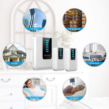 Carica l'immagine nel visualizzatore di Gallery, TECKNET Campanello Wireless Portatile 2 Trasmettitore + 1 Ricevitori, Bianco - Ilgrandebazar