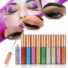 Carica l'immagine nel visualizzatore di Gallery, 10 Colori/Set Glitter Ombretto Liquido Eyeliner,MS. Dear 10 pezzi, 10 Color - Ilgrandebazar
