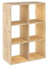 Carica l'immagine nel visualizzatore di Gallery, Astigarraga dmc3 X 2 - Mensola di legno (6 ripiani) - Ilgrandebazar