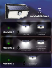 Carica l'immagine nel visualizzatore di Gallery, Luce Solare LED Sensore di Movimento, Lampada 300 LED, IP67 2 PEZZO - Ilgrandebazar